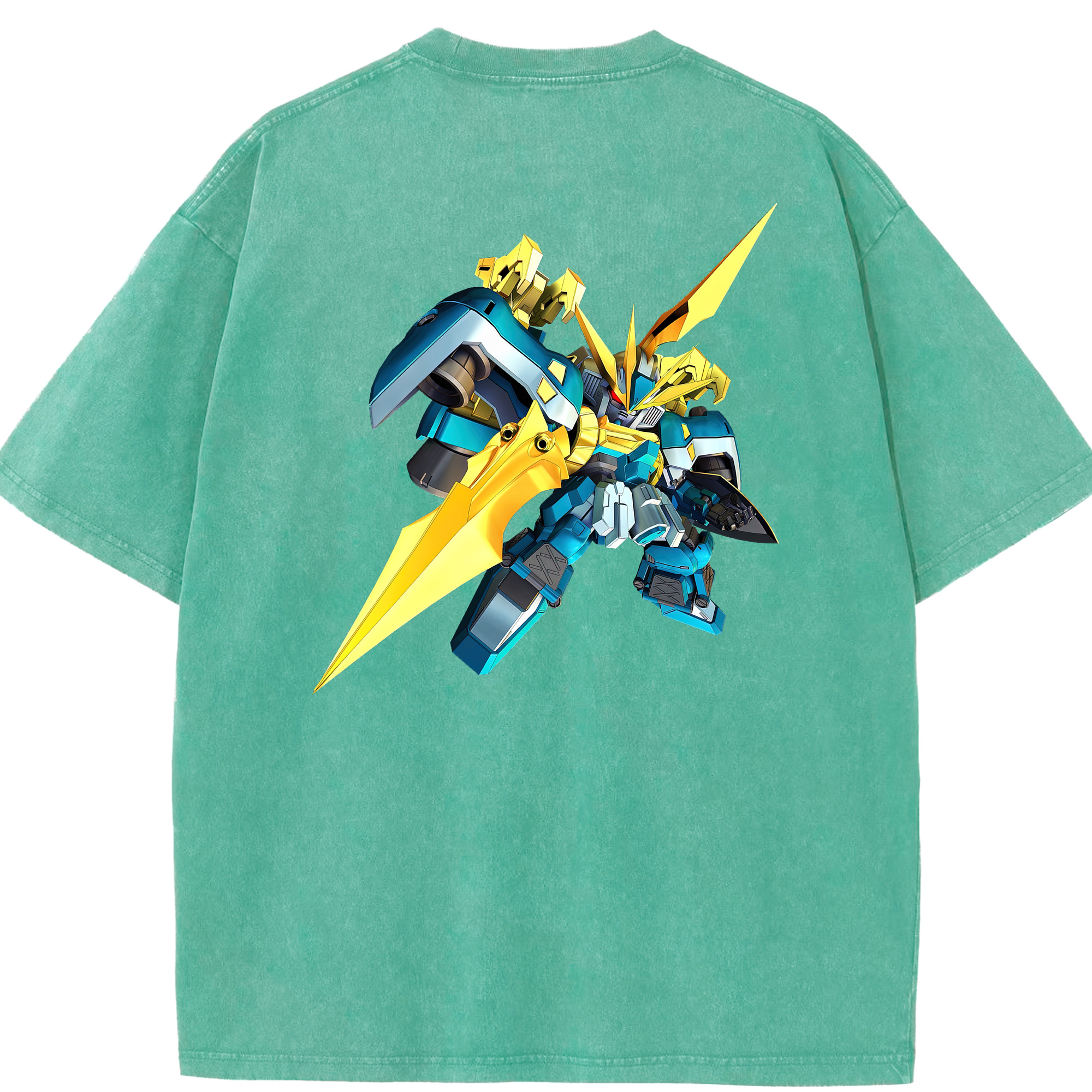 （画像用） 機動戦士ガンダム Mobile Suit Gundam 綿100% ヴィンテージ風 半袖Tシャツ（背面プリント）